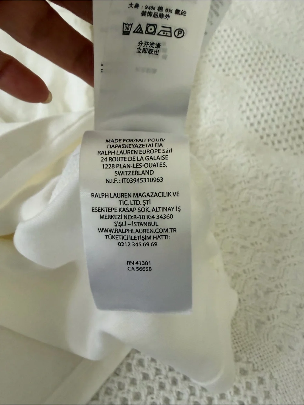 Polo by Ralph Lauren Off-White Crewneck Long Sleeve Top - Picture 5 of 6
